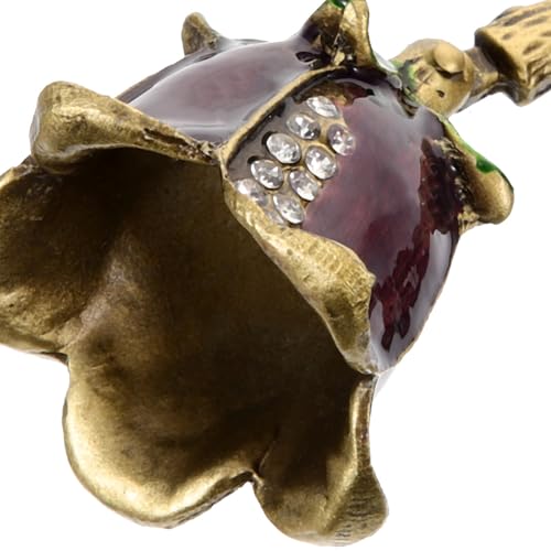 Apagavelas floral de metal morado, un detalle vintage para casa 8