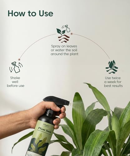 Image of Kyari Plant Tonic 250 ml - Organic Bio-Stimulant & Plant Growth Booster for Indoor & Outdoor Plants - Liquid Plant Food for Home Garden - 100% Natural for Plant Parents