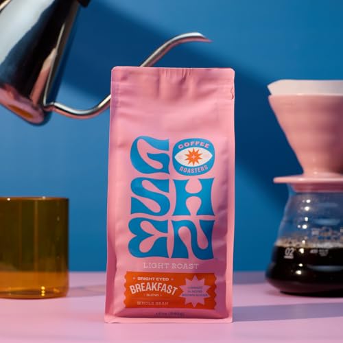 Image of Goshen Coffee Roasters Whole Bean Bright Eyed Breakfast Blend | Light Roast, Brewed or Espresso | Award-Winning - Natural and Washed | Vibrant, Almond, Brown Sugar Flavors | 5 lb Bag