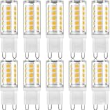 Kit 10 Lâmpadas LED G9 5W Bivolt Branco Quente 3000k