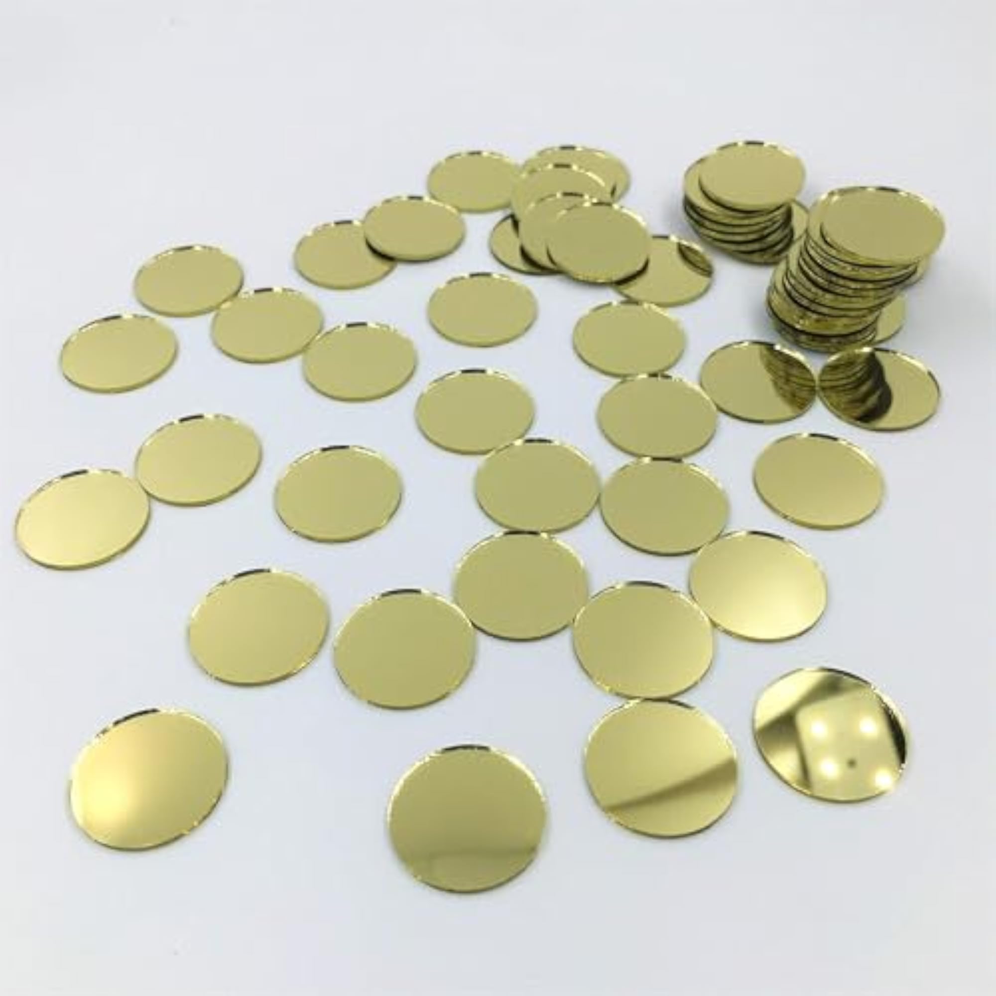 Golden Mirror Premium Acrylic Circle, 2x2 Inch