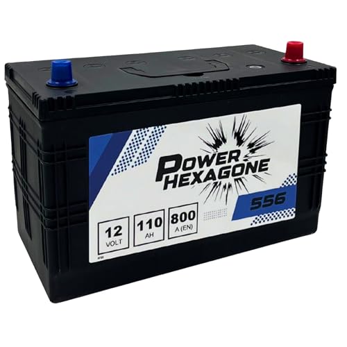 Batterie 12V 110Ah LOT7 - Démarrage 800A - Batterie Poids Lourd Sans Entretien - Format LOT7 Compatible Camion, Tracteur, Engin de Chantier - Remplacement...