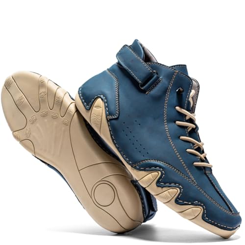 Vogany Shoes Women, Vogany Mens Shoes, Anthoern Shoes, Anthoern Orthopedic Shoes, Men's Waterproof Fashion Orthopedic Shoes-Blue||8 Men /9.5 Women4