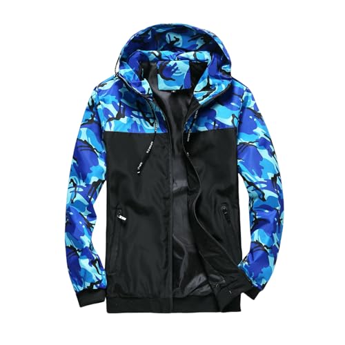 Veste de camouflage homme avec capuche coupe-vent style de travail L