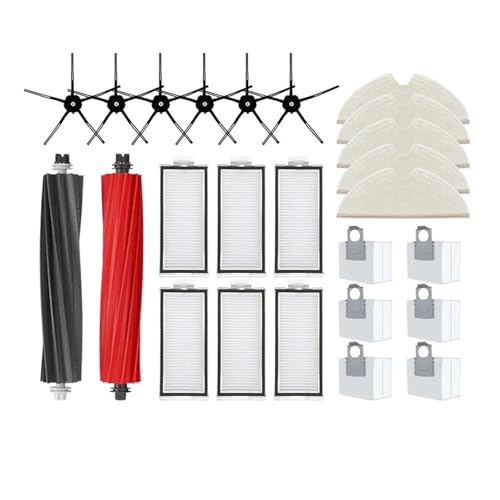 YYMYLXYM Compatible with Roborock Q8 Max, Q8 Max+, Q5 Pro, Q5 Pro+ Robot Vacuum Cleaner Main Brush Cover Hepa Filter Mop Pad Spare Parts Accessories(Orange)