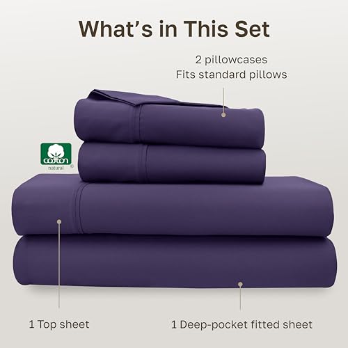 image for California Design Den Full Size Bed Sheets Set - Soft 400 Thread Count