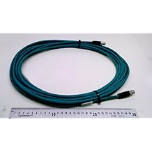 BALLUFF BCC M414-M414-6D-338-ES64N9-100 BCC09NR Connection 1 = M12X1-MALE, 10 M, 4-PIN, Cable = TPE Shielded Teal, Cable Temperature, Connection 2 M12X1-MALE, D-Coded, Drag Chain Compatible, Flexi