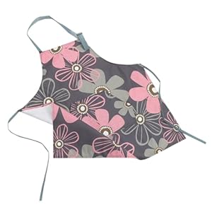 Ciieeo Denim Damen Baumwolle Küchenschürze mit Tasche