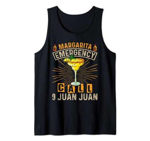 Fun Margarita Beber Tequila Mexican Party Camiseta sin Mangas