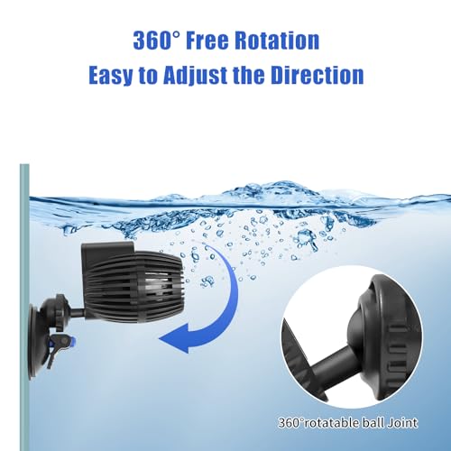 Aquaneat Circulation Pump, Aquarium Wave Maker, Fish Tank Powerhead Submersible Water Pump With Suction Cup thumb #3