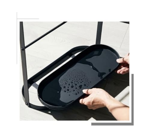 Porte-parapluie moderne en métal résistant avec bac de récupération