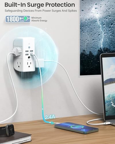 Image of mifaso Type C Wall Charging Adapter for Smartphone (1C3A), White