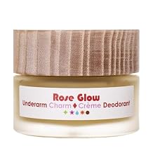 LIVING LIBATIONS - Organic Underarm Charm Cream Deodorant | Natural, Wildcrafted Clean Beauty Rose Glow, 1 oz | 30 ml