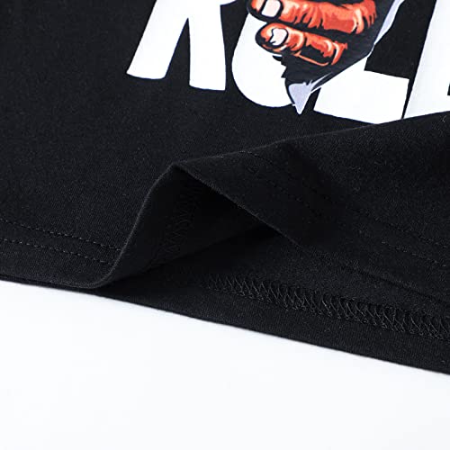 Camisetas casuais para meninos tamanho 16 com estampa de manga curta para meninos e meninas camiseta