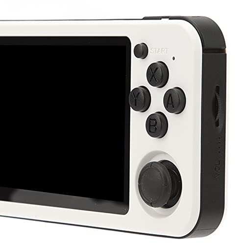 Console de Jogos Portátil RG351P para Vários Jogos, Máquina retrô de Alta Resolução 64G (Branco)