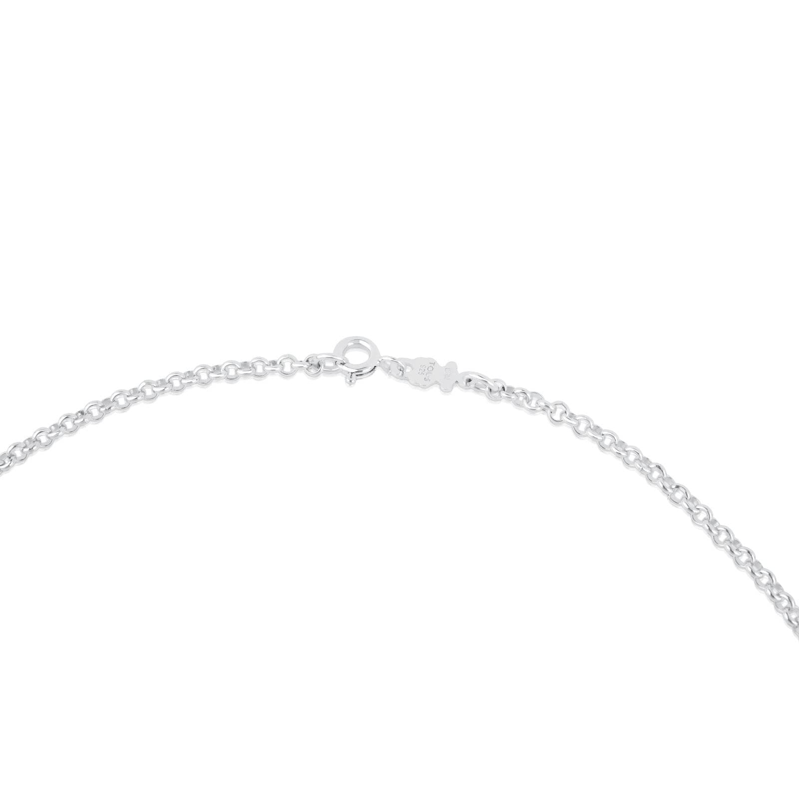 TOUS Gargantilla de Plata de Primera Ley para Mujer con Bolas, 50cm Intercaladas,Versátil y Atemporal, Colección CHAIN