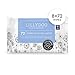 Hypoallergenic & strong Baby Wipes with 99% Water, Unscented & Plastic-free, 8 resealable Packs (576 Wipes Total)