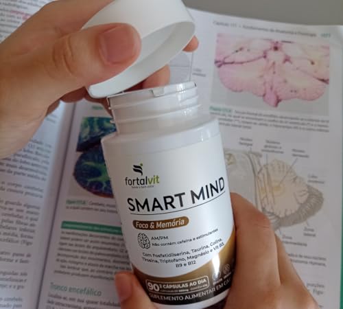 SMART MIND - Foco e Memória 90 Cápsulas, Fortalvit, Potencialize seu Cérebro