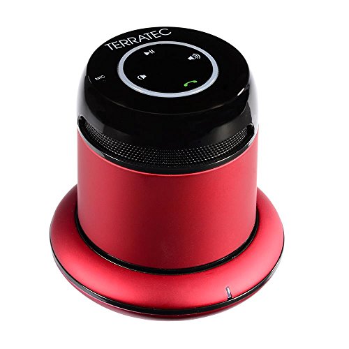 Haut-parleur Bluetooth mobile TerraTec Ultron Concert BT rouge pour écouter la musique partout
