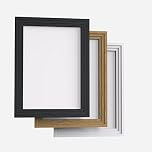 White 13x10 (33x25.4cm) Photo Picture Poster Frame - Traditional Step Range, 30mm Step, Wall Hang