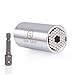 The original DIA-GRIP Universal Socket 2pcs tool set (7-19mm) | Bushing wrench socket | Socket Adapter Magical Grip Power Drill Adapter | Multifunctional Professional Repair Tool | Handyman Special
