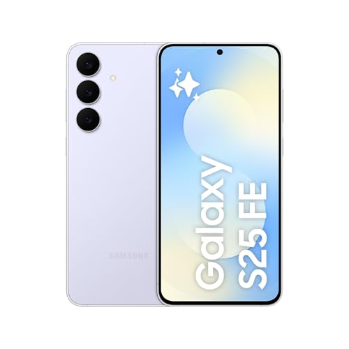 Samsung Galaxy S25 FE 512GB, Teléfono Móvil con IA, Marco Ligero 7,5mm, Pantalla FHD+ 6,7, Cámara 50MP, Exynos 2400, 8GB RAM, Garantía Fabricante 3 Años + 1 Año Extra, Azul Glacial (Versión Española)