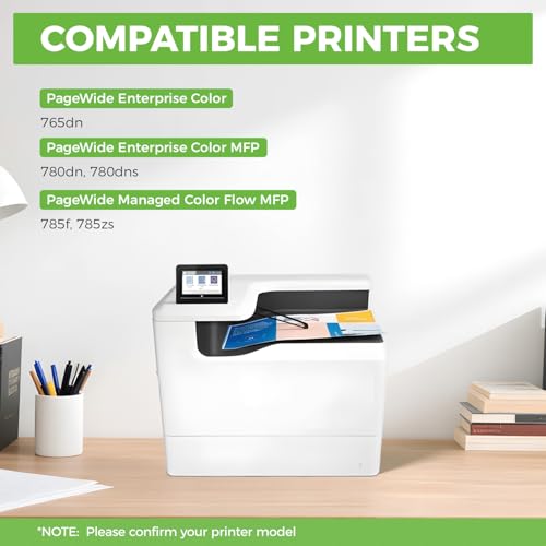 Image of 982X Ink Cartridge 4-Pack with chip High Yield Replacement for HP 982X Ink T0B30A T0B27A T0B28A T0B29A Compatible for HP MFP 785f 785zs 780dn 780dns 765dn Printers Ink Matte Black Cyan Magenta Yellow