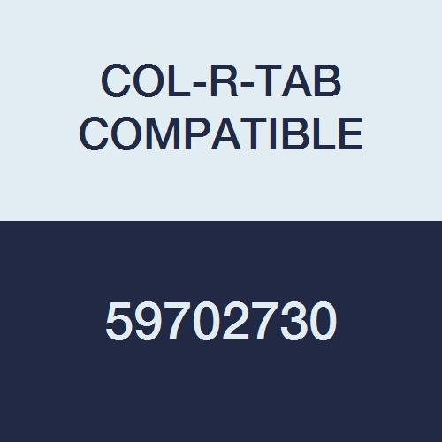 59702730 12000 Series Color Code Alpha "Mc" Label, White Mylar Permanent, 1-1/2" x 1" Size, Pack of 500