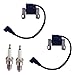 IGCLINIC 2Pcs 592846 Ignition Coil Compatible with Briggs & Stratton Intek V-Twin 18-22HP Engine, Replaces 799651 691060 401577