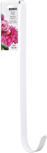 Miniatura 2 de Ashland Paquete de 10: 14"; Colgador de corona blanca