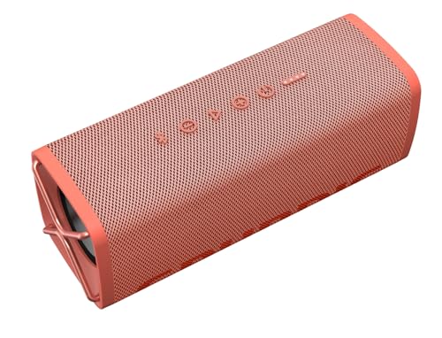Grundig GBT Club Coral - Bluetooth Lautsprecher, Soundbox, Bass, 20 W RMS Gesamtausgangsleistung, bis zu 20 Meter Reichweite, mehr als 20 Std. Akkulaufzeit, Powerbank-Funktion, Wasserdicht, Rot