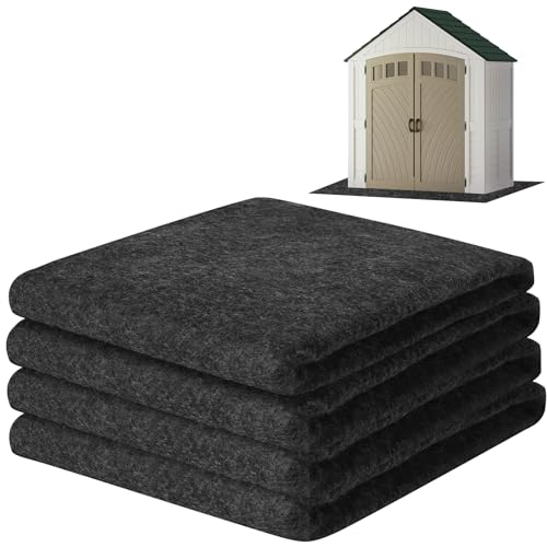 ToLanbbt Outdoor Storage Shed Floor Mat 10 x 10 FT Waterproof Carport Mat Washable Furniture Pad with Non Slip Backing for Dust Oil Protection Storage Shed Not Included