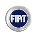 Fiat 21235 Autocollant 3D Officiel Logo Bleu, diamètre 75 mm