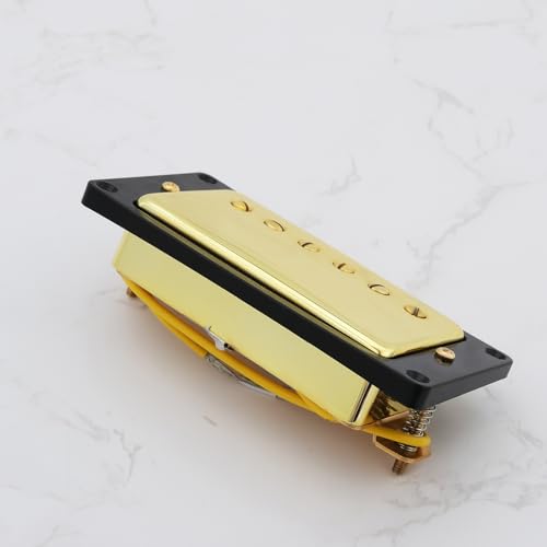 OTOTEC 50mm Neck Guitars Humbucker Double Coil Pickups Gold Electric Guitar Pickup Compatible with LP Style Compatible with Gibson Les Paul with Screws - Thumbnail 6