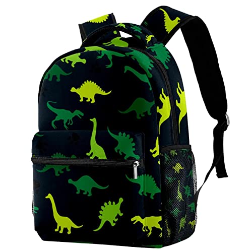 Sac à dos de voyage dinosaures jaune et vert pour l'école et sorties