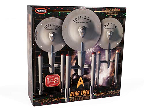 Polar Lights Star Trek Tos U.s.s. Enterprise W/Pilot Edition Parts 1:350 Scale Model Kit #TOP1