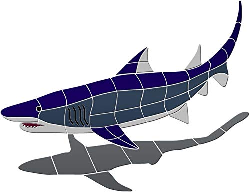 Shark 1 Ceramic Swimming Pool Mosaic (36