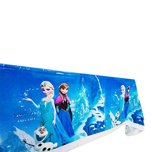 Frozen Theme Party Supplies, 18 Plates, 20 Napkins And 1 Tablecloth, Frozen Party Decoration #TOP7