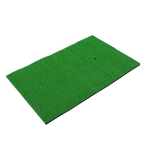 POPETPOP Portable Golf Hitting Mat Training Pad with Realistic Grass Surface Practical Golf Practice Aid for Drives Shots Game