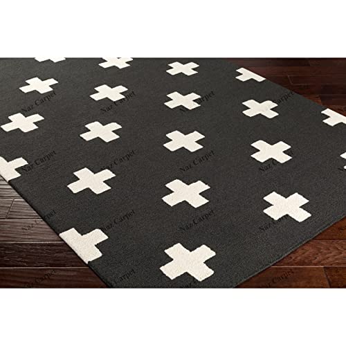Image of New Handmade Bhutan (Kargil) Pattern Classical Woollen Rugs 1 inch Thick Pile (5x5 Feet Round) Color Multi