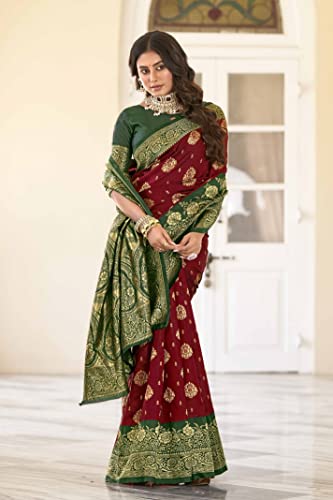 Image of Glory Sarees Women's Banarasi Silk Saree With Blouse Piece (Rich Silk101 Parent)