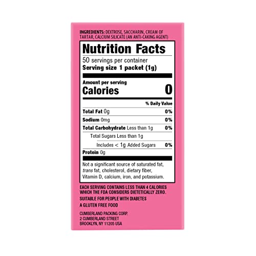 Sweet'n Low Sweetener, No Added Flavors Or Erythritol, 50 Count Packets (1 Pack) #TOP5