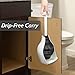 Korky BeehiveMAX Hideaway - Heavy Duty Toilet Plunger with Holder - Drip Free Carry - Seals All Bowl Shapes – Powerful Clog Removal, 97-5