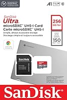 SanDisk Ultra 256 GB microSDXC UHS-I-Karte für Chromebook mit SD-Adapter (Für Smartphones und Tablets, A1, Class 10, U1, Full HD-Videos, bis zu 150 MB/s Lesegeschwindigkeit) 10 Jahre Garantie – Ansicht 3