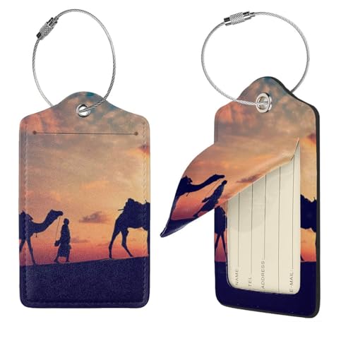 Étiquettes à bagages imprimé Rajasthan pour valises de voyage