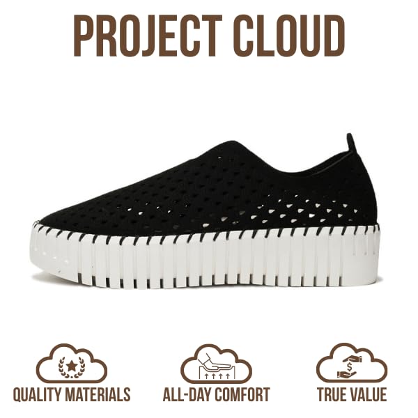 Image of Project Cloud Platform Loafers for Women - Lightweight Summer Shoes for Women 2026 - Slip-On Casual Shoes - Non Slip Fashion Sneakers - Leather Insole Womens Footwear (Daffodil)