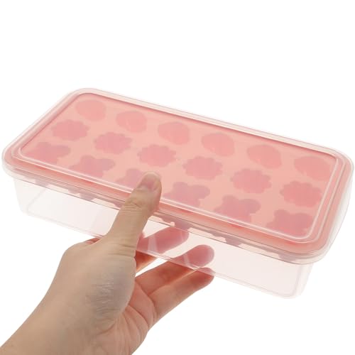 Molde cuadrado de silicona para cubitos de hielo con diseño floral miniatura 7
