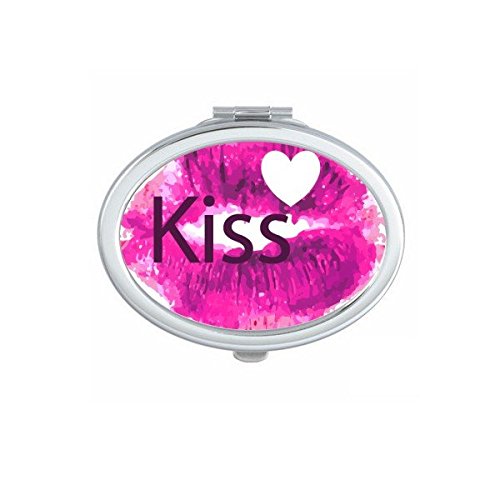 Miroir portable compact ovale pour corriger son maquillage rapidement en déplacement
