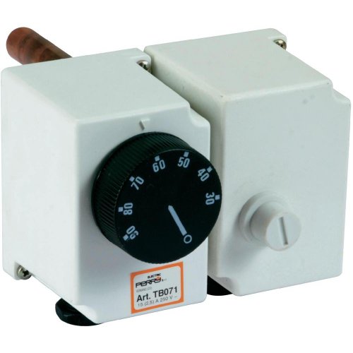 Thermostat mechanisch mit Temperaturbegrenzer Sicherheit 1tctb071 mit Temperaturbegrenzer Sicherheit (T 100 °C) Glühbirne Durchmesser 14 mm-Montage