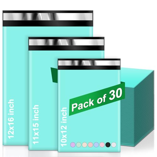 Sacs d'expédition en polyéthylène Oududianzi : lot de 30 enveloppes d'emballage pour colis